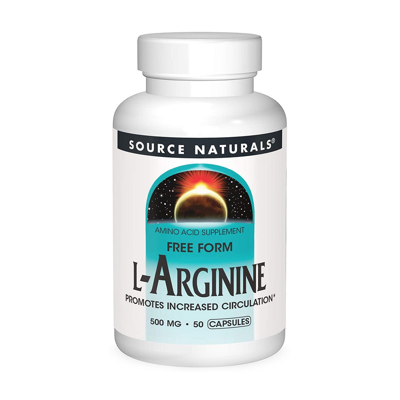L-Аргінін Source Naturals L-Arginine 500 мг, 50 капсул
